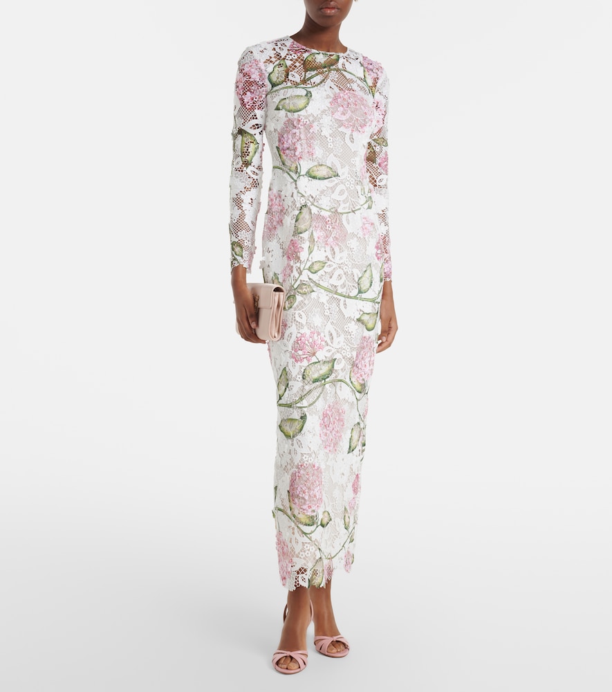 Oscar de la Renta Lace midi dress