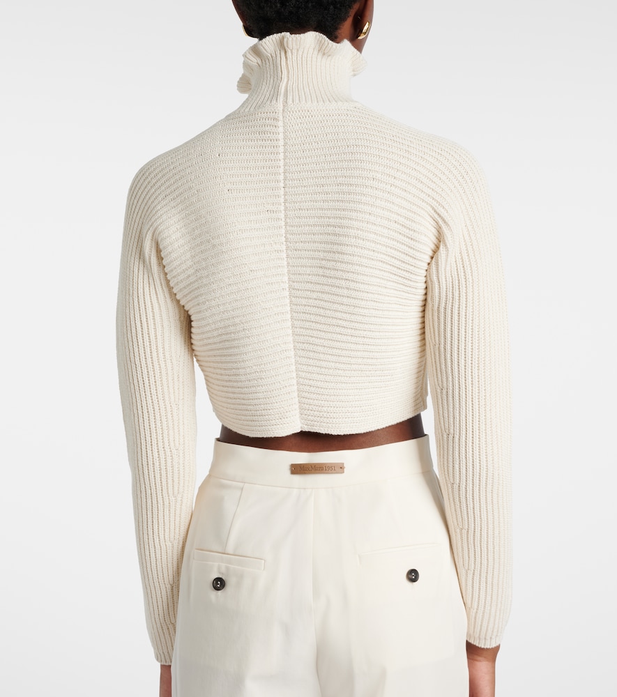  Max Mara Max Mara Cropped-pullover Campo Aus Rippstrick 