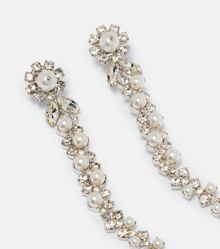  Simone Rocha Simone Rocha Embellished Faux Pearl Drop Earrings 