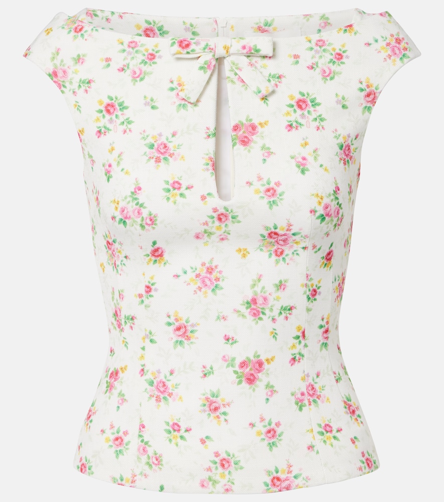 Shushu/Tong Bow-detail floral top