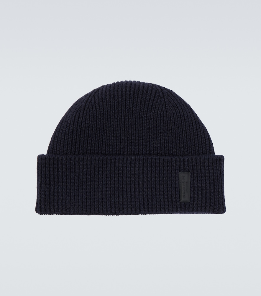 Giorgio Armani Ribbed Knit Cashmere Beanie
