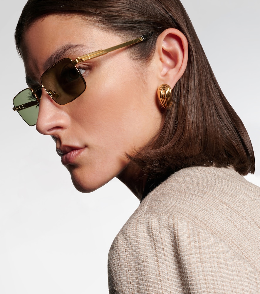 Bottega Veneta Bottega Veneta Stretch Rectangular Sunglasses 