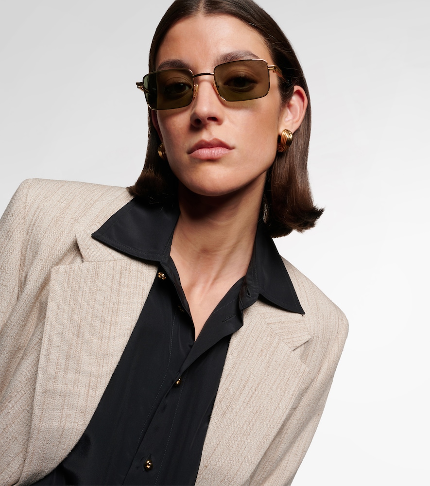  Bottega Veneta Bottega Veneta Stretch Rectangular Sunglasses 