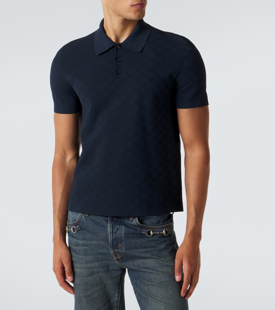  Gucci Gucci Polohemd Gg Aus Jacquard 