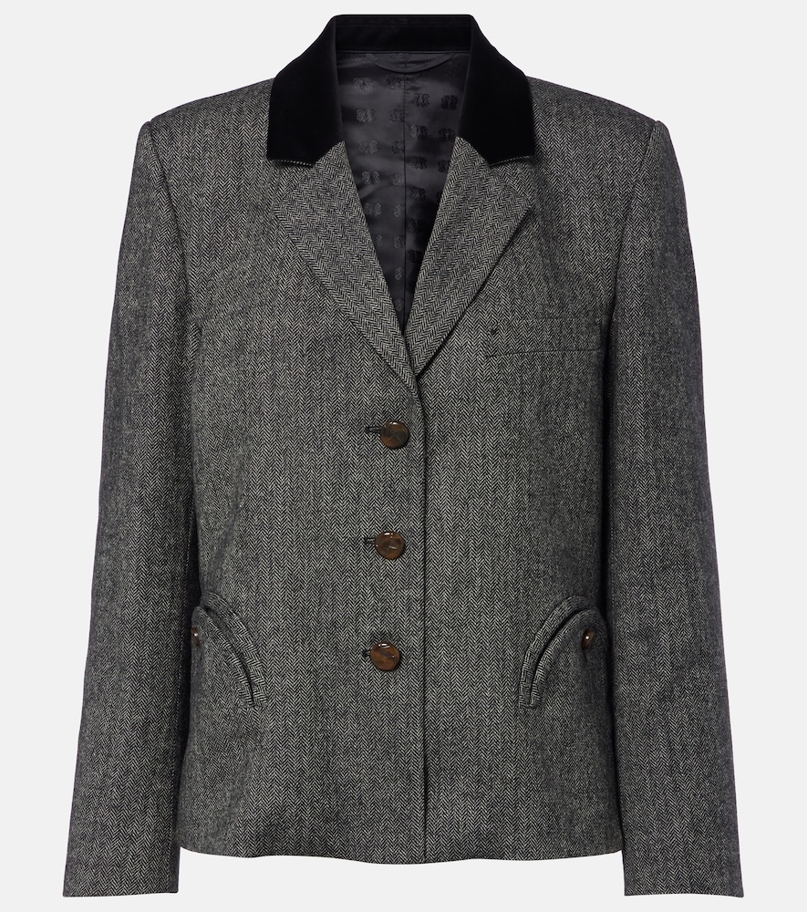 Blazé Milano Blazer Shelley in tweed di misto lana