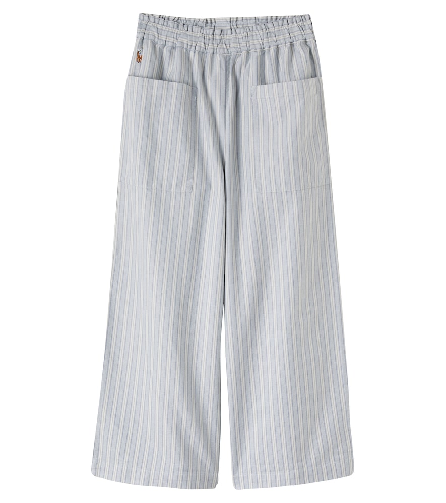 Pantaloni in cotone a righe