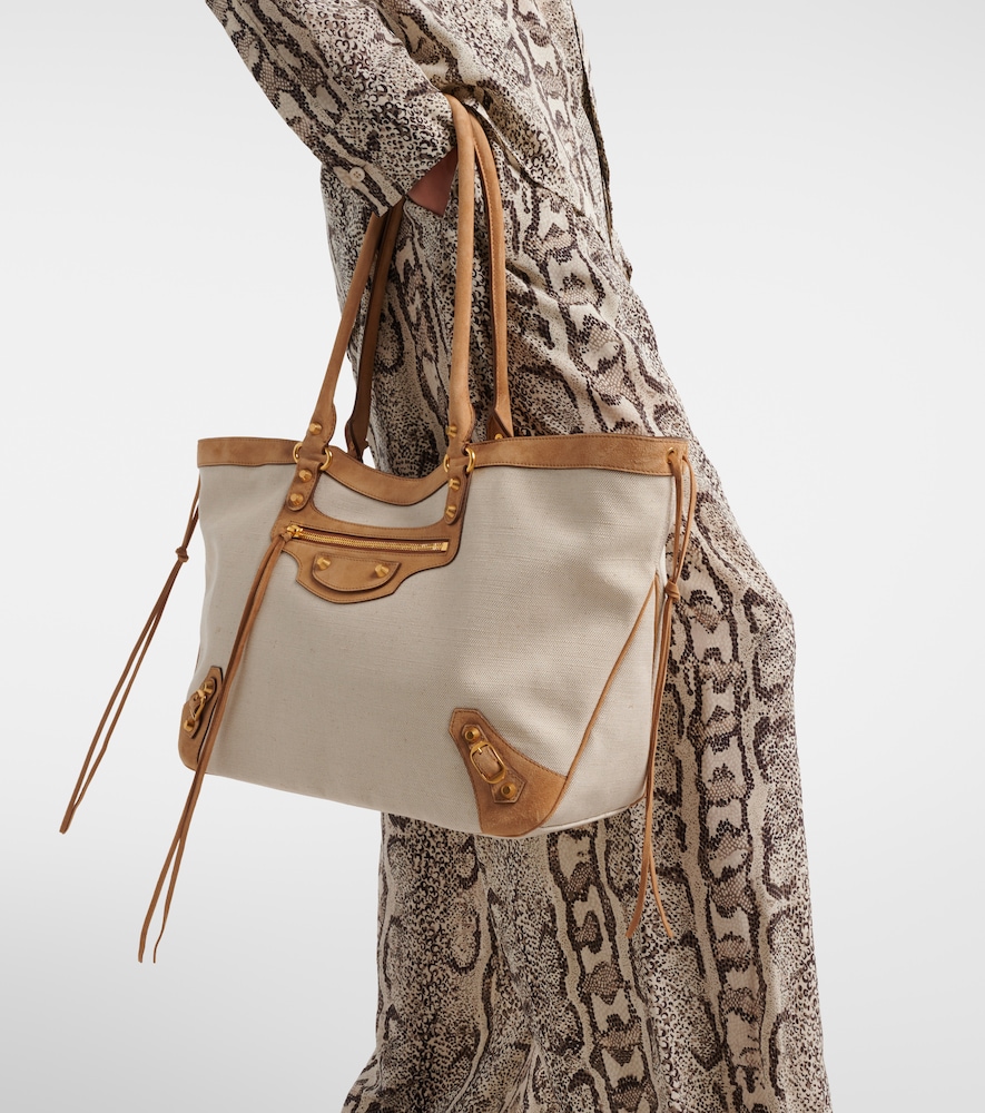 Balenciaga Le City Beach Medium canvas tote bag