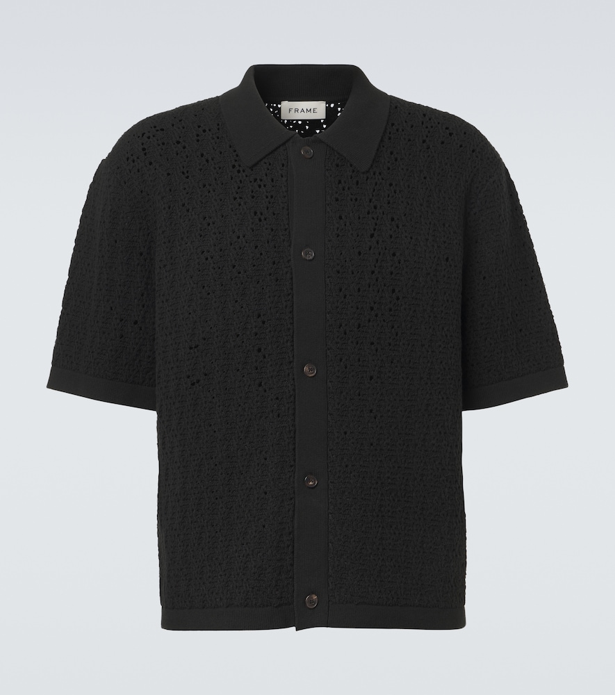 Polo in misto cotone crochet