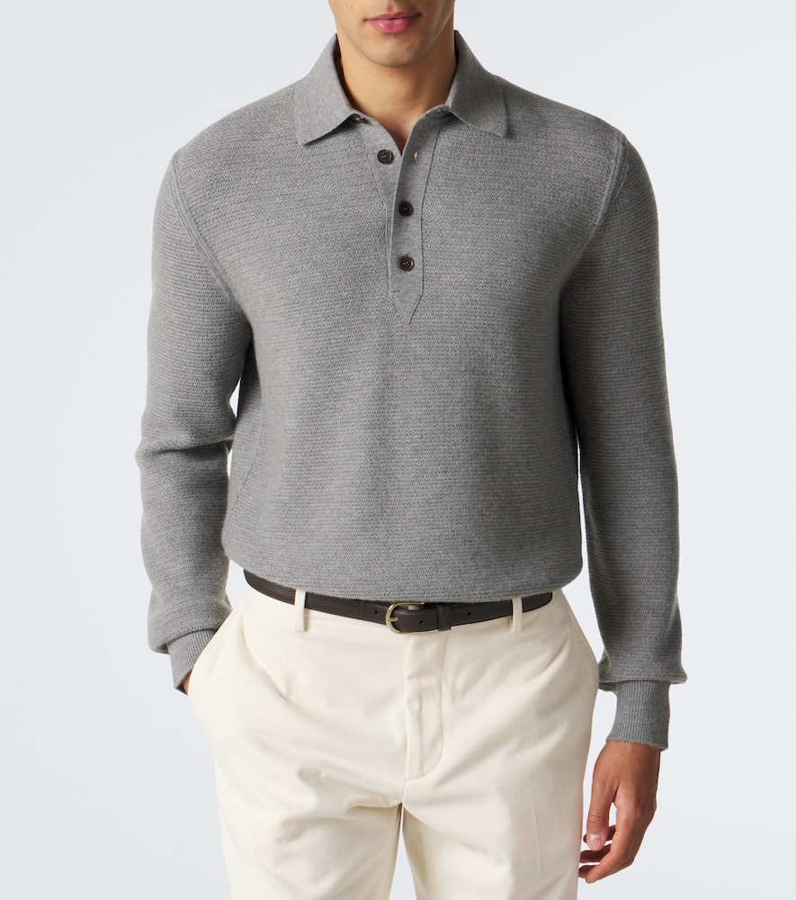 Cashmere Polo Sweater