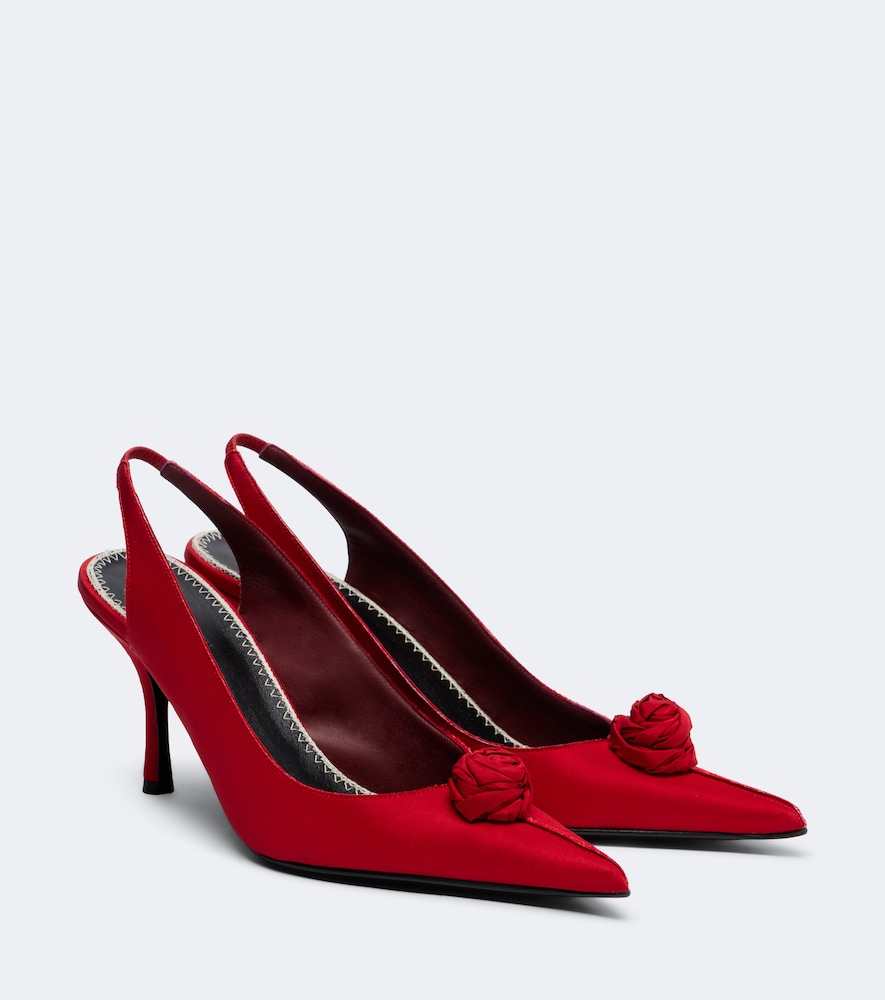 Pumps in raso di seta