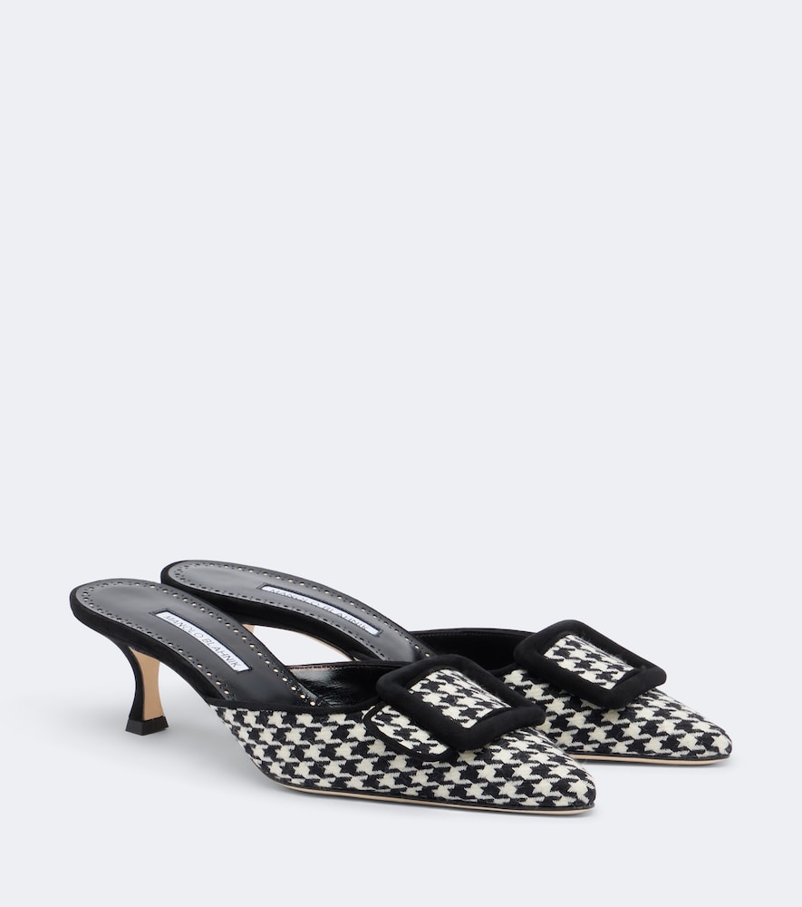 Mules Maysalebi mit Veloursleder