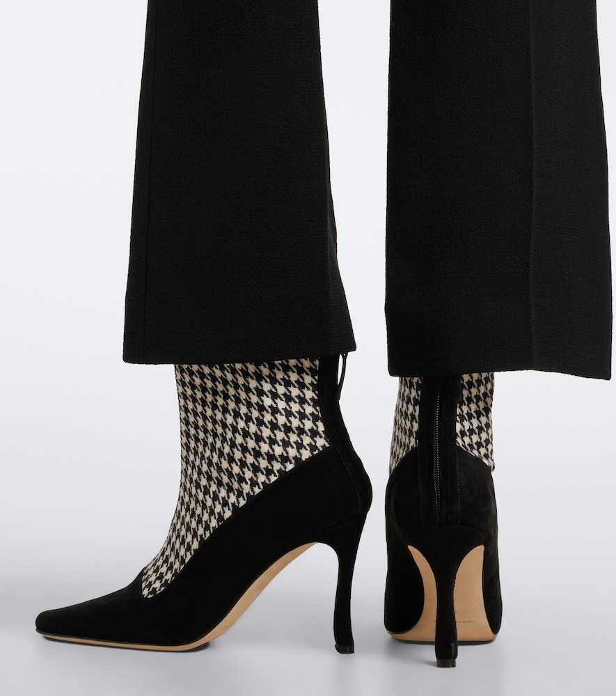 Gosta Houndstooth Ankle Boots