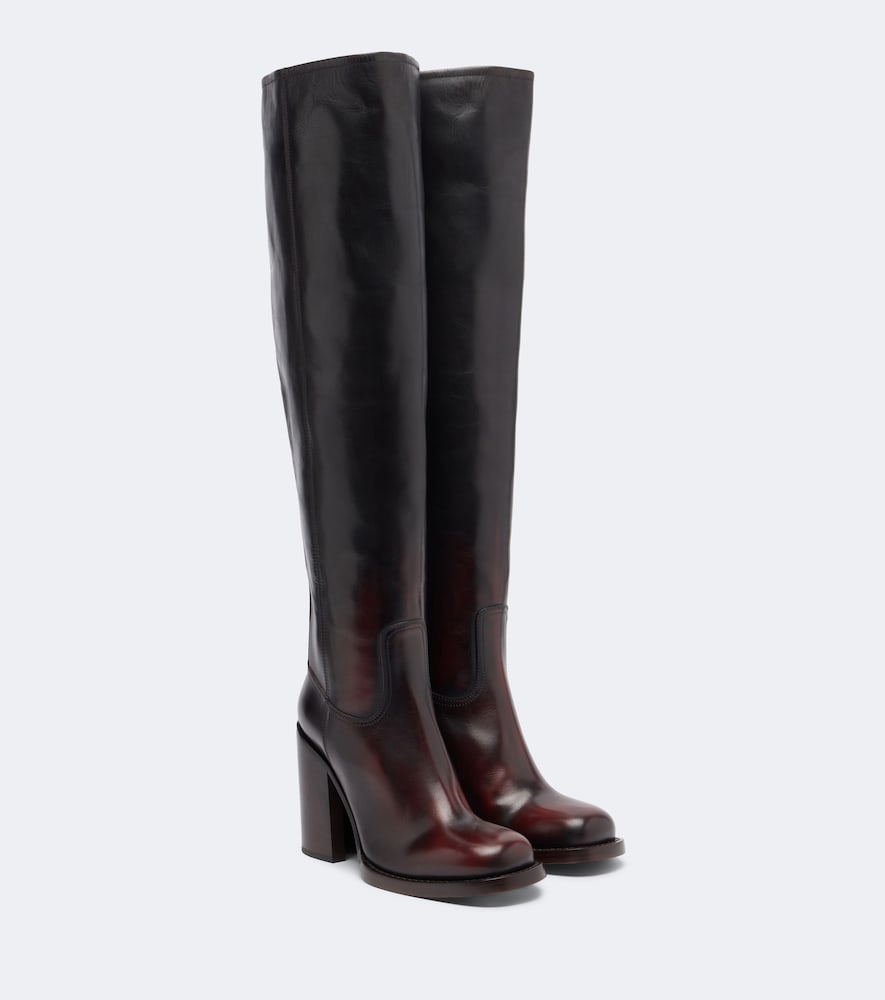Leather Over-The-Knee Boots