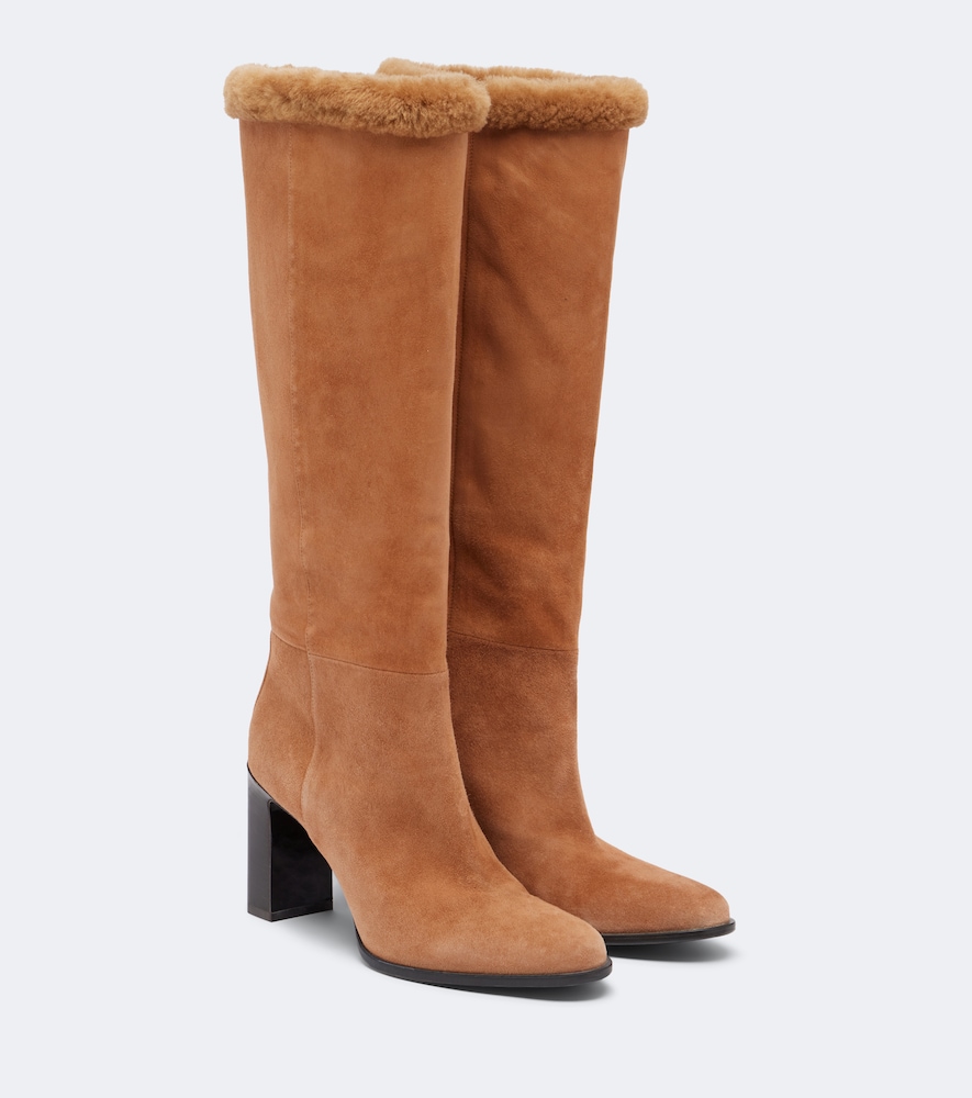 Stivali Bibi in suede con shearling