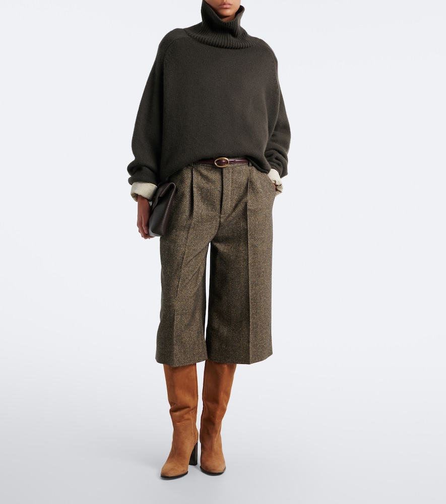 Bibi Shearling-Trimmed Knee-High Boots
