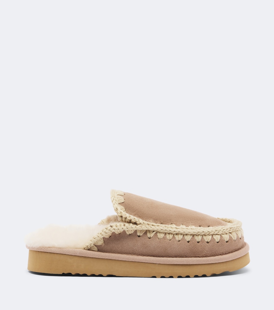 Shearling-Lined Mules