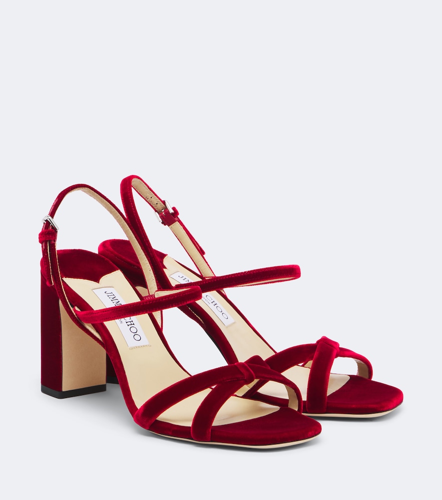 Elsy Velvet Sandals