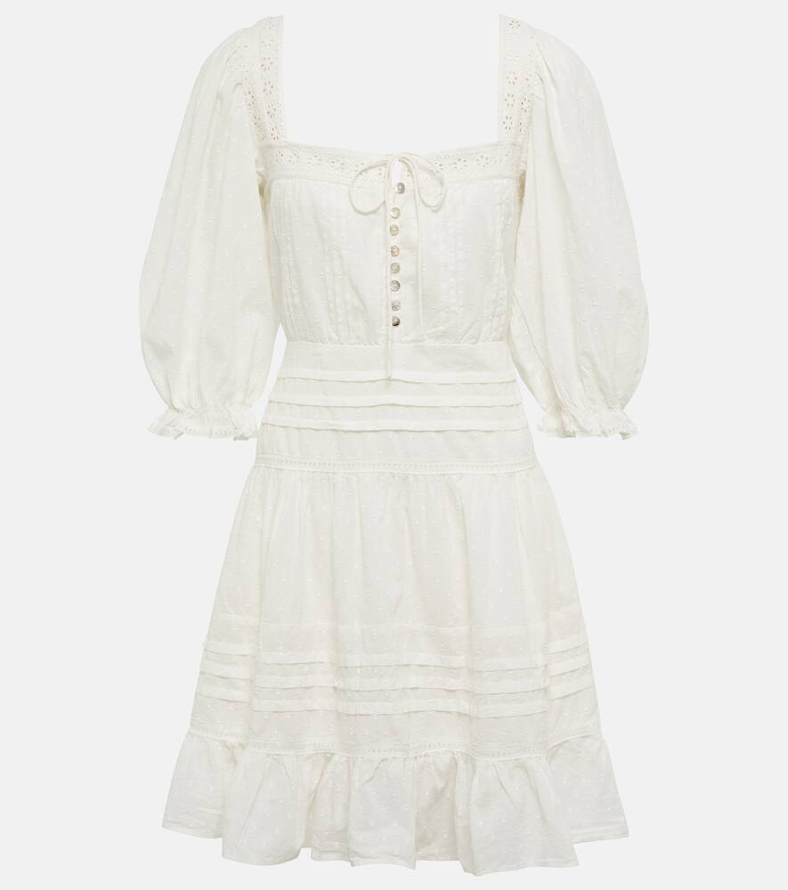 Rixo Solana cotton dobby minidress