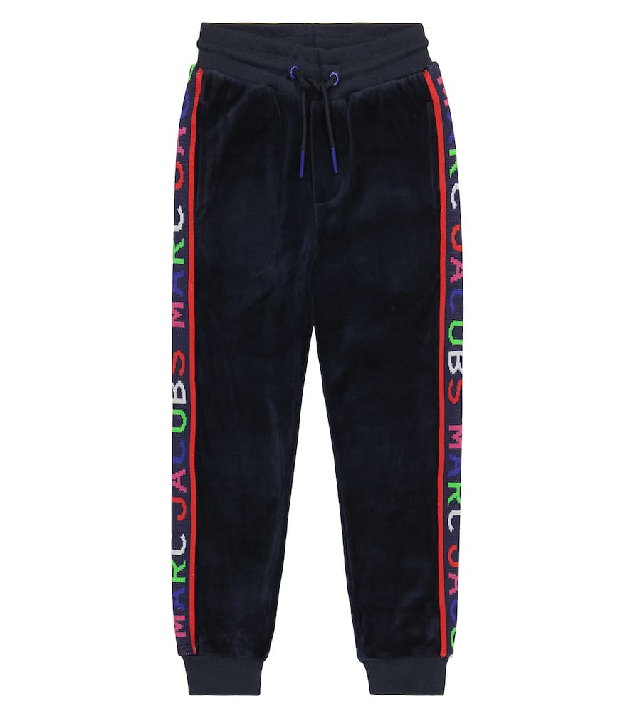 Marc Jacobs Kids Logo velour sweatpants