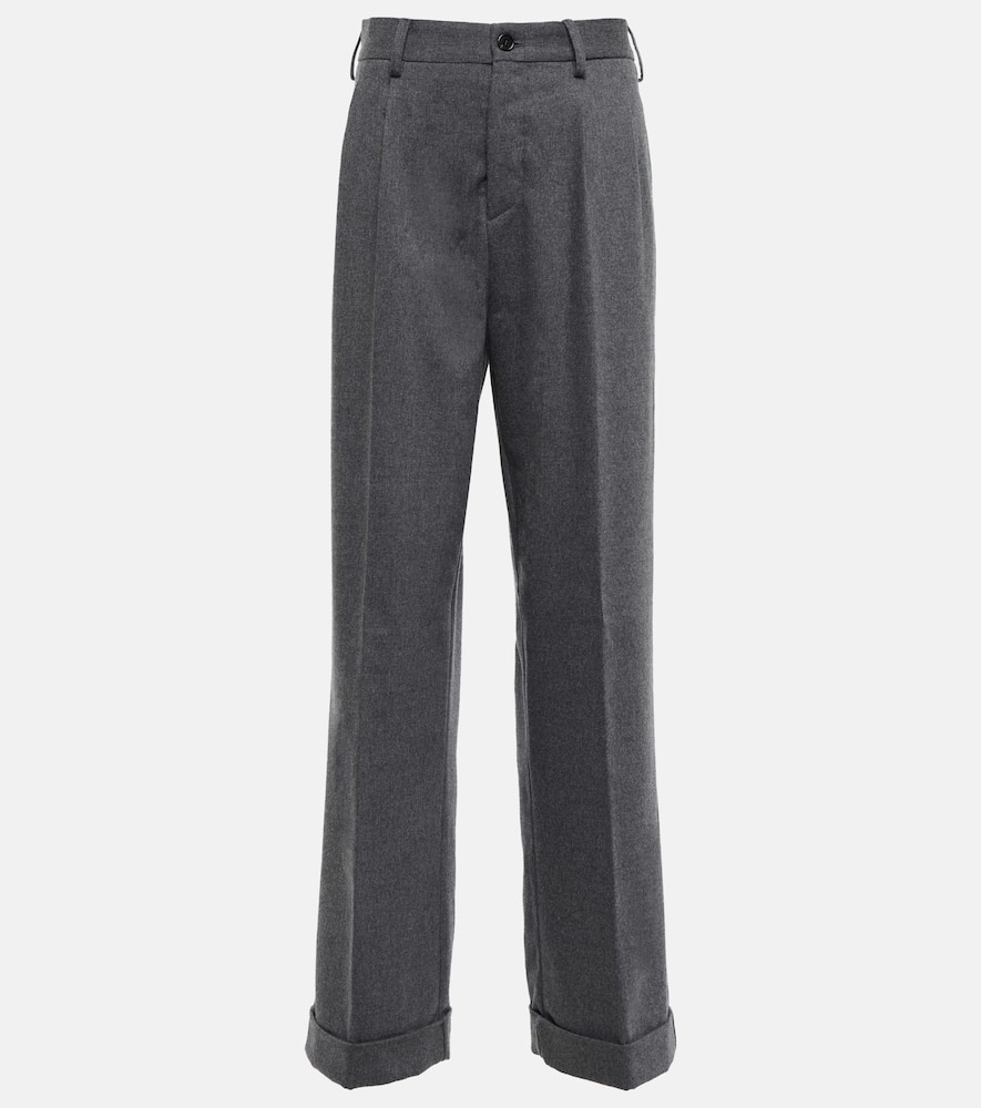 Marni High-rise wool-blend pants