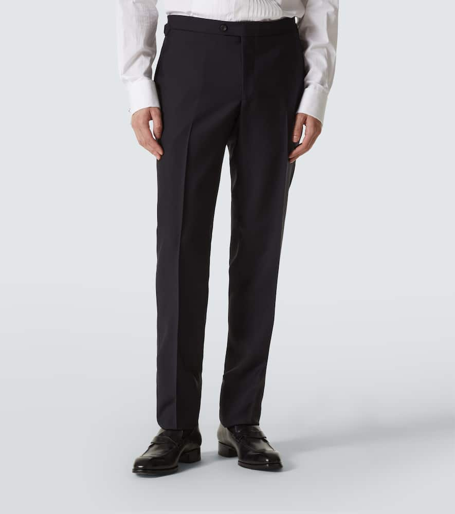 Shop Thom Sweeney Wool And Mohair Tuxedo In Midnight Navy