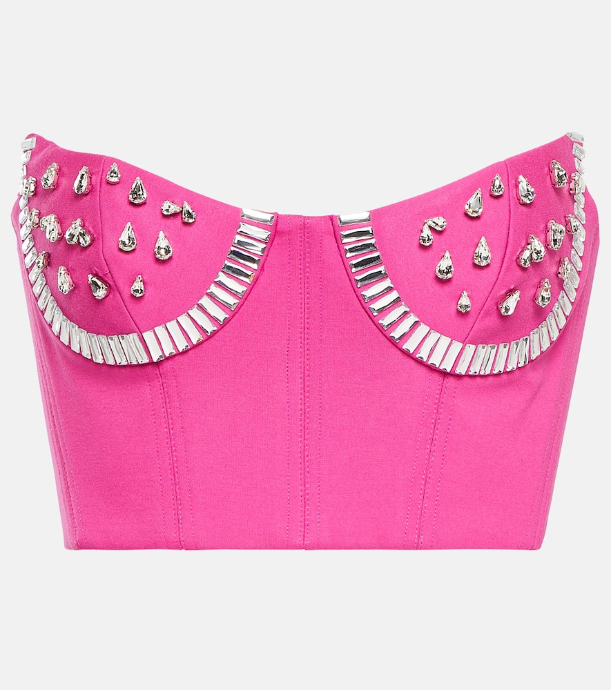 Area Crystal-embellished bustier