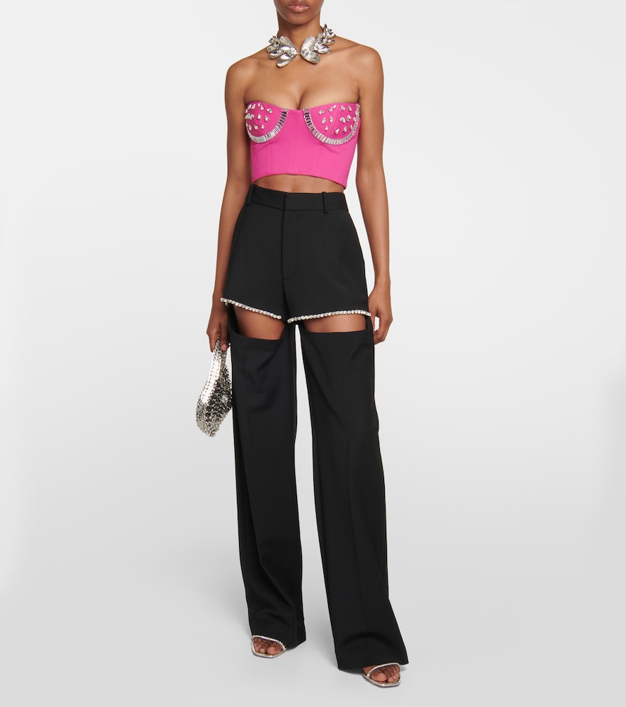  Area Area Crystal-embellished Bustier 