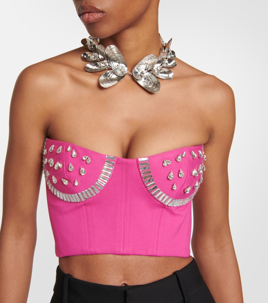  Area Area Crystal-embellished Bustier 