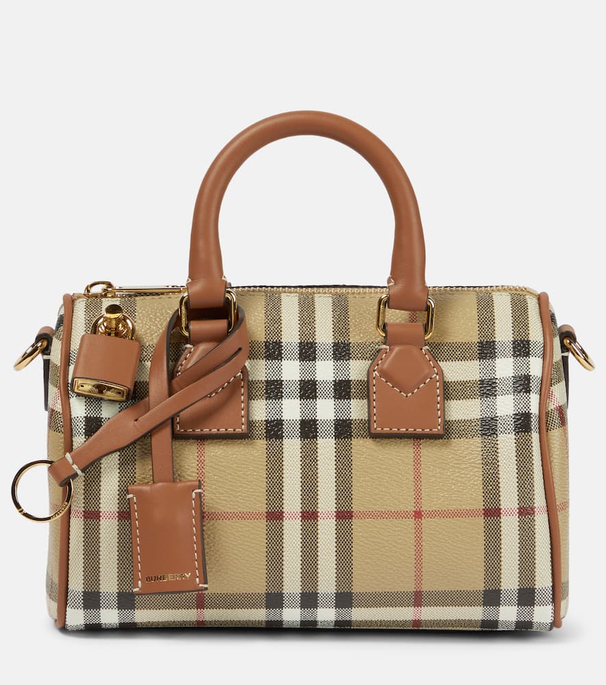Burberry Burberry Check Mini canvas tote bag