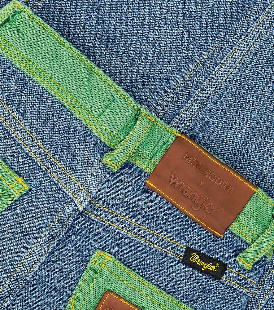 MINI RODINI X WRANGLER STRAIGHT JEANS