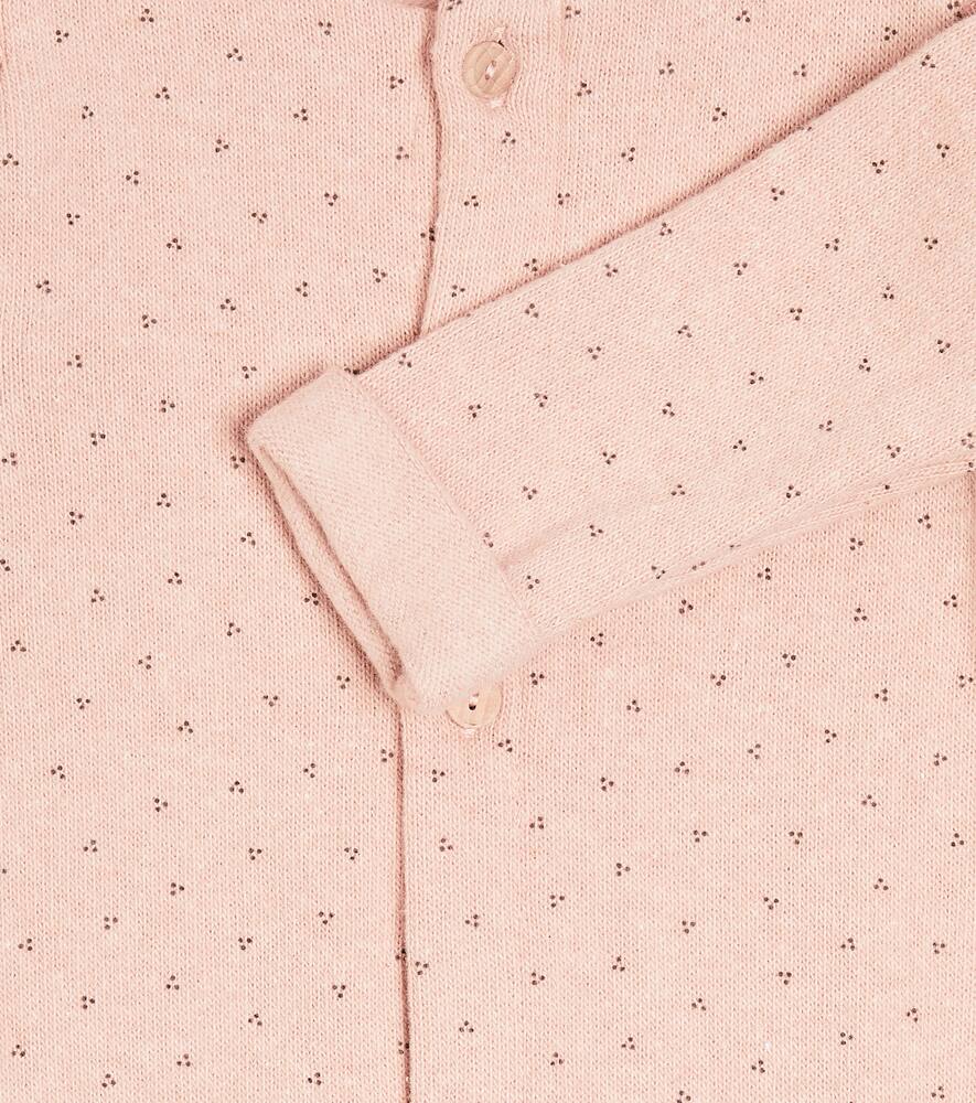 1+ In The Family Baby Alina Cotton-blend Onesie In Pink
