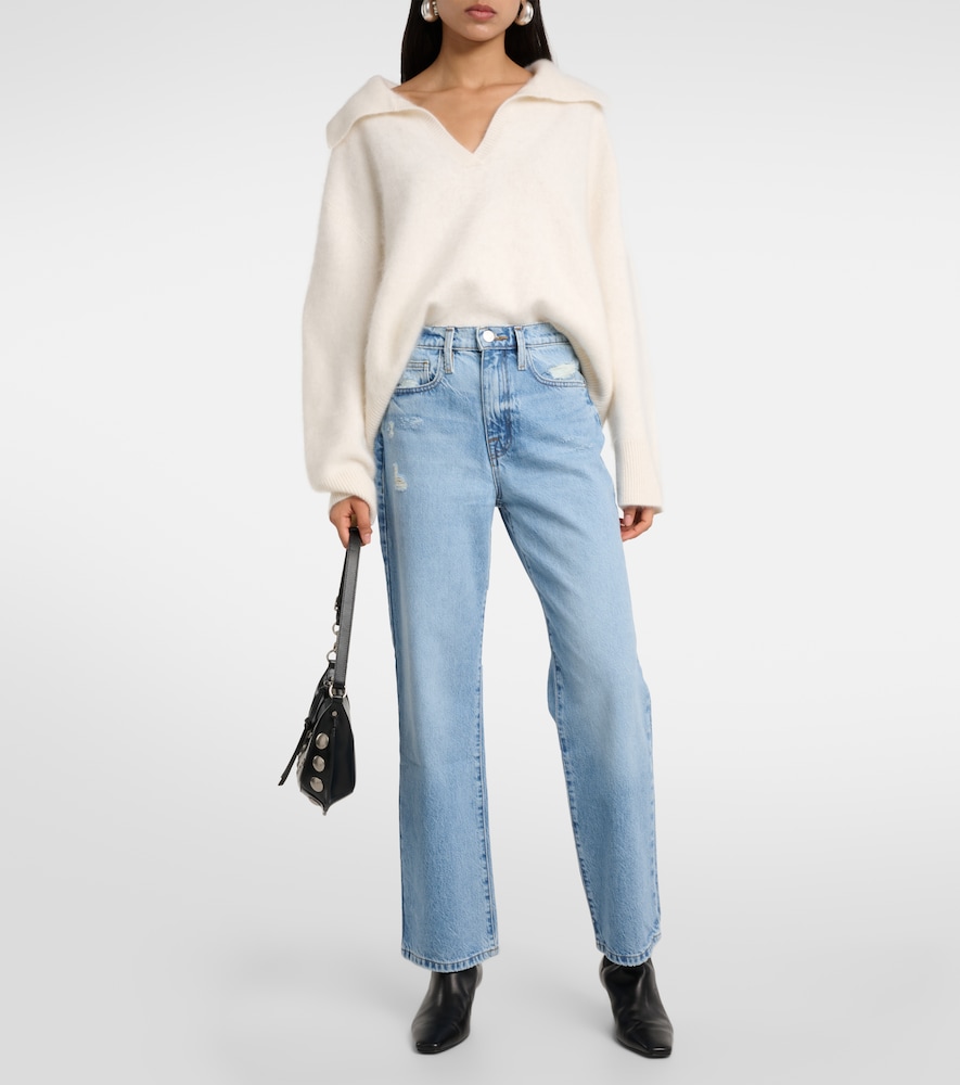  Frame Frame High-rise Straight Jeans Le Jane Ankle 