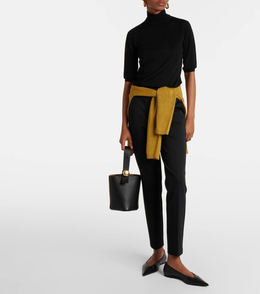 Shop Max Mara Farad Slim Pants In Black