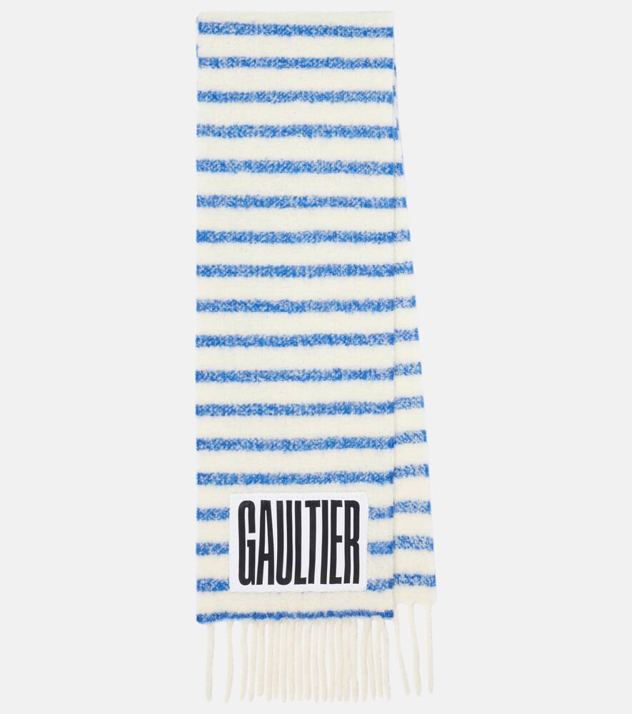 Jean Paul Gaultier Striped wool-blend scarf