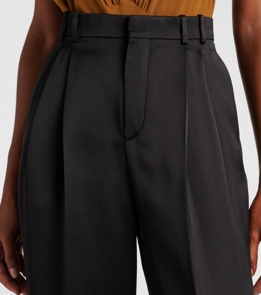 Saint Laurent High-waist Tailored Trousers In Black