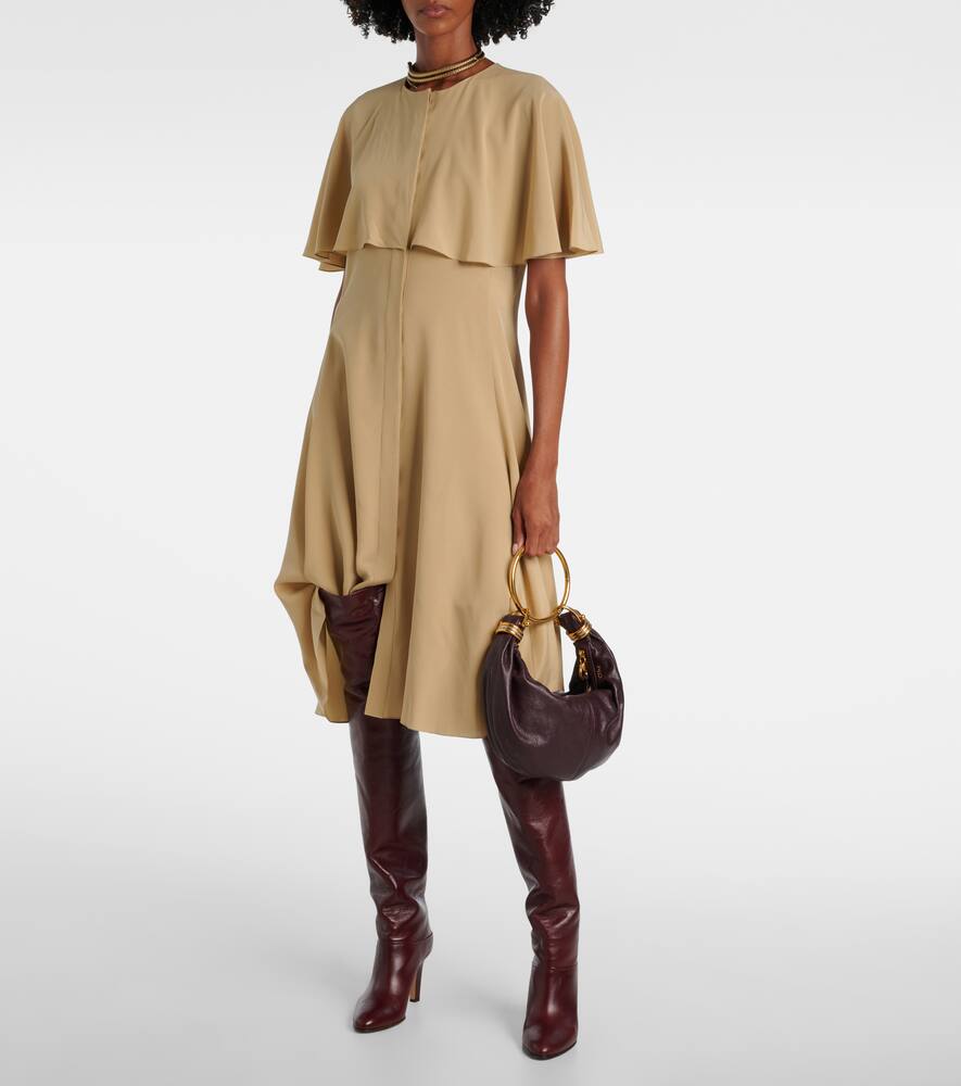Chloé Bracelet Small Leather Shoulder Bag In Red