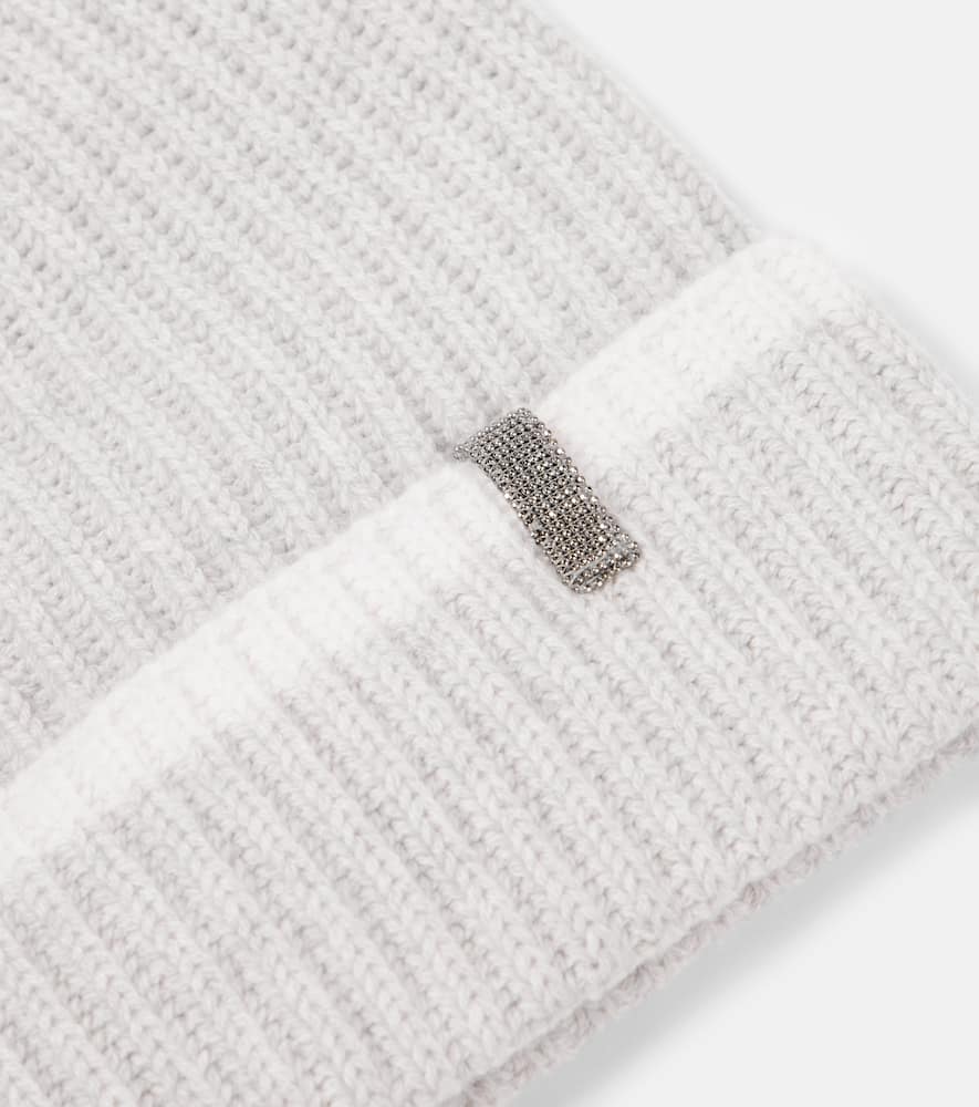Brunello Cucinelli Cashmere Beanie In Grey