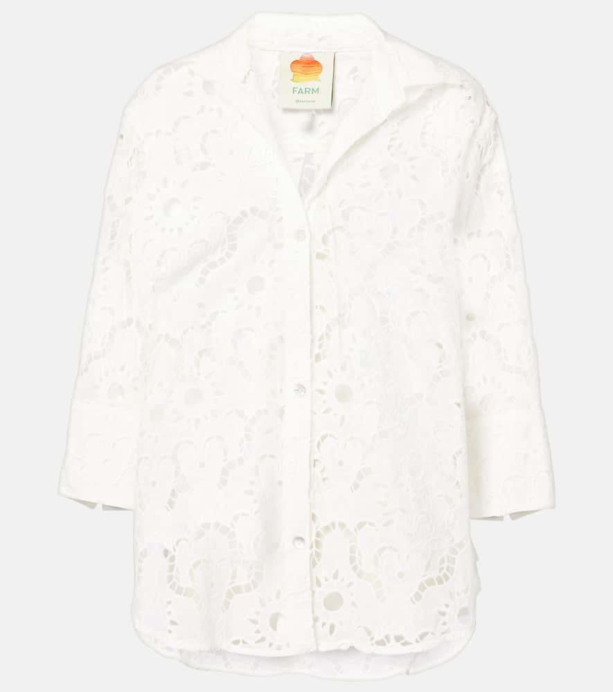 White Sun broderie anglaise cotton shirt