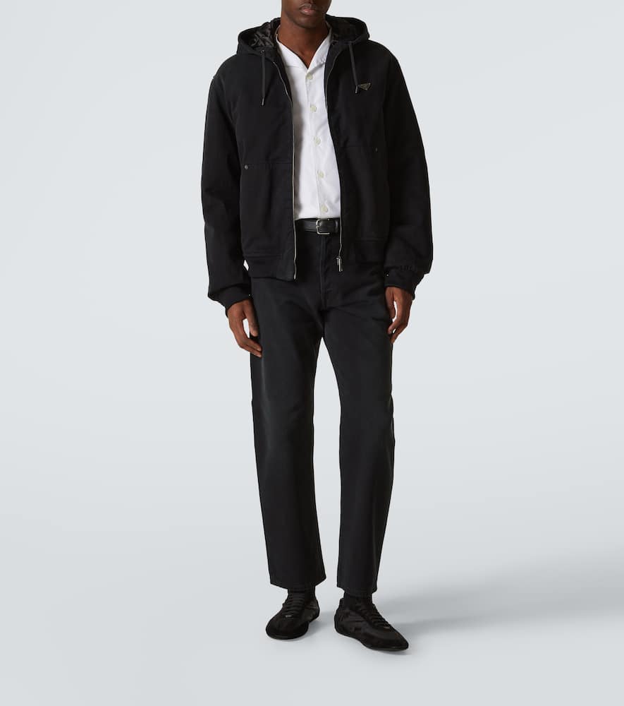 Prada Denim Jacket In Schwarz