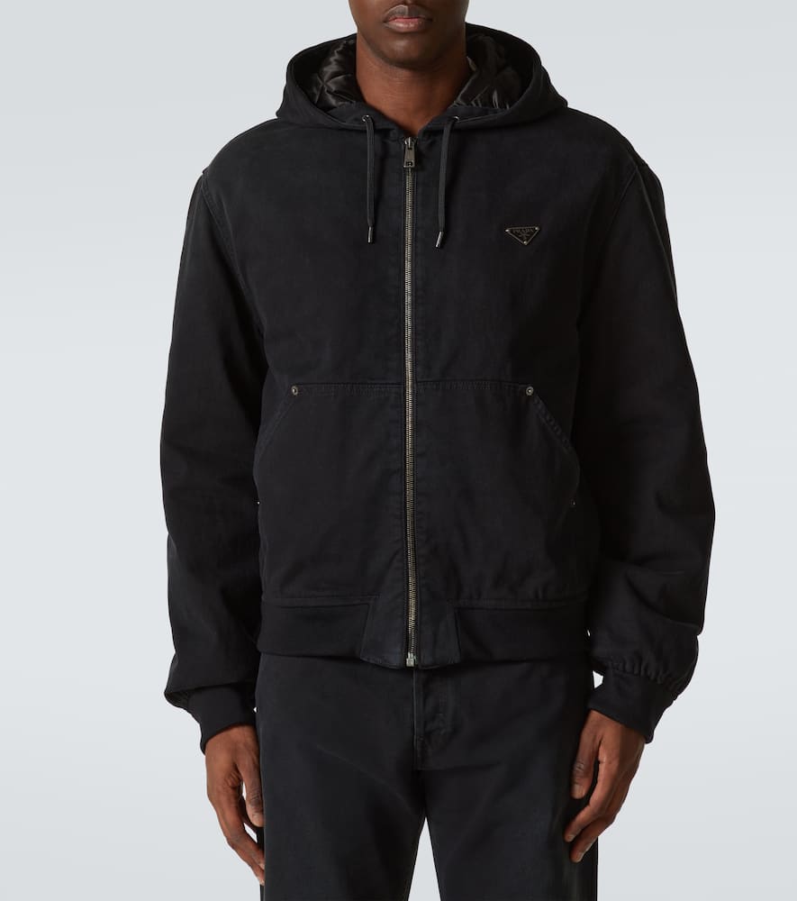 Prada Denim Jacket In Schwarz