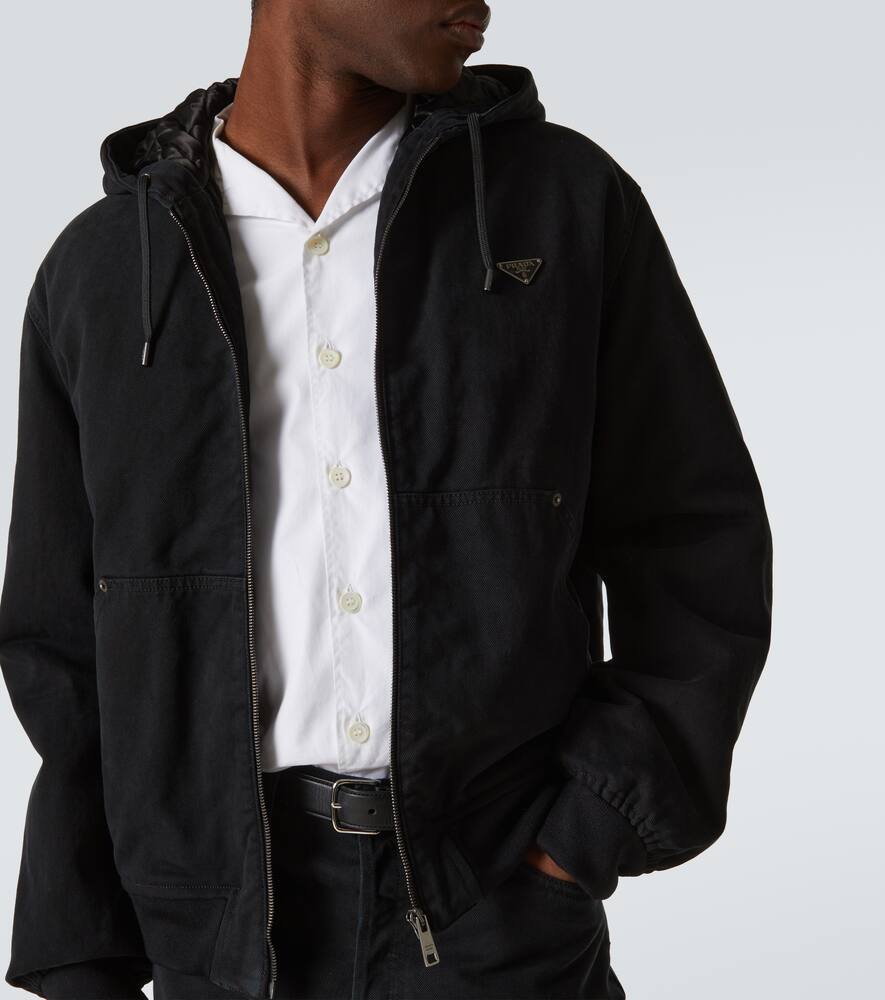 Prada Denim Jacket In Schwarz