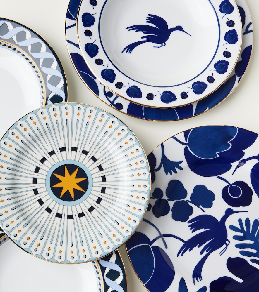  La Doublej La Doublej Wildbird Set Of 2 Dinner Plates 