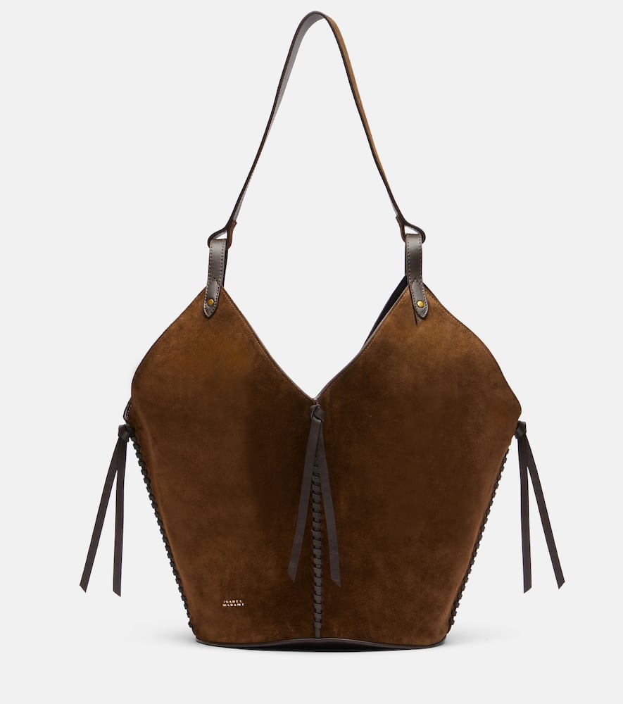 Tampa Medium suede shoulder bag