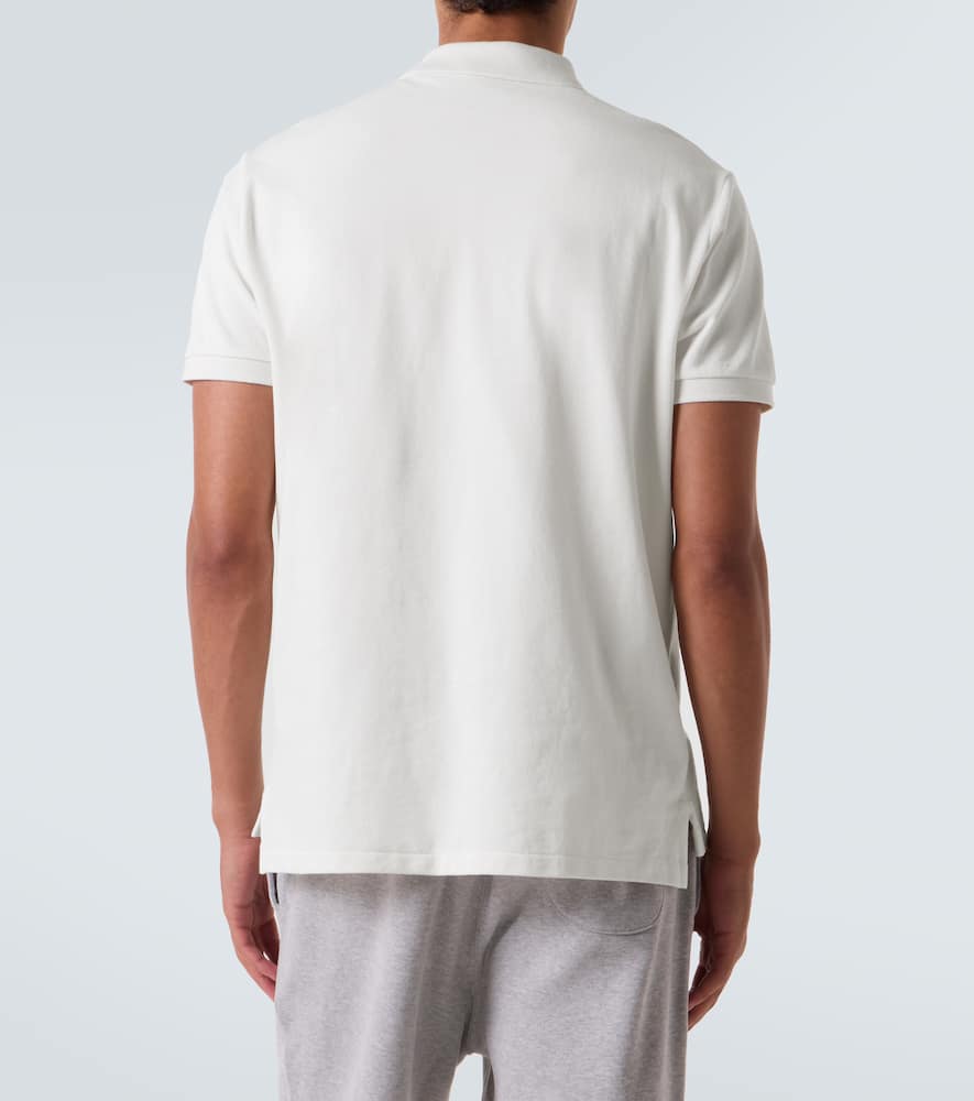 Polo Ralph Lauren Logo Embroidered Polo T-shirt In White