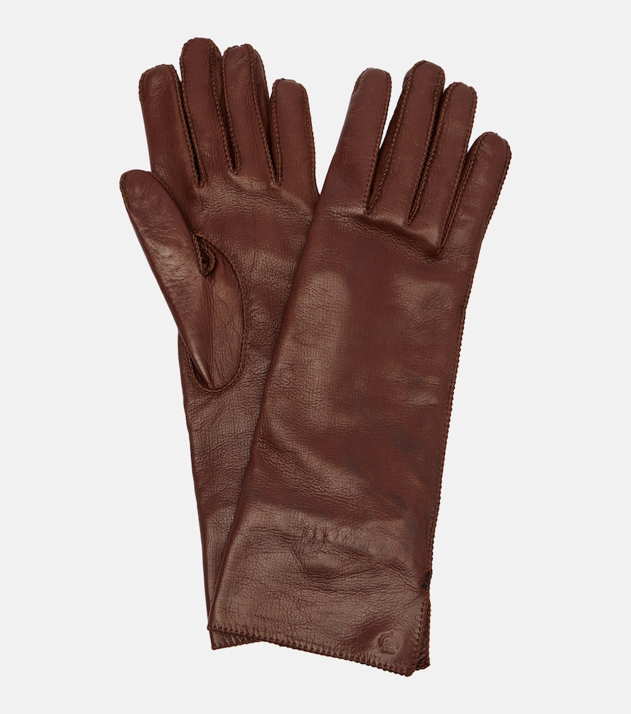 Loro Piana Gants en cachemire soie et cuir 800 €