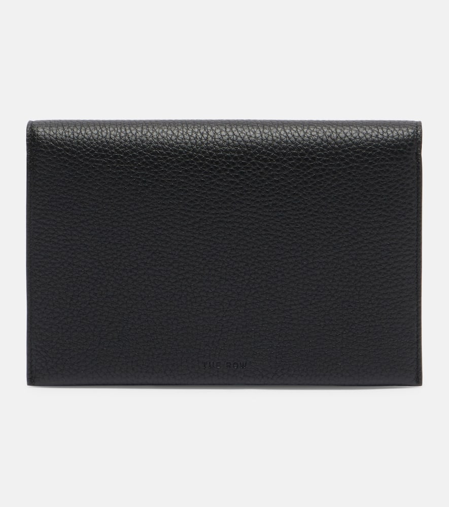 The Row Leather Pouch In Black