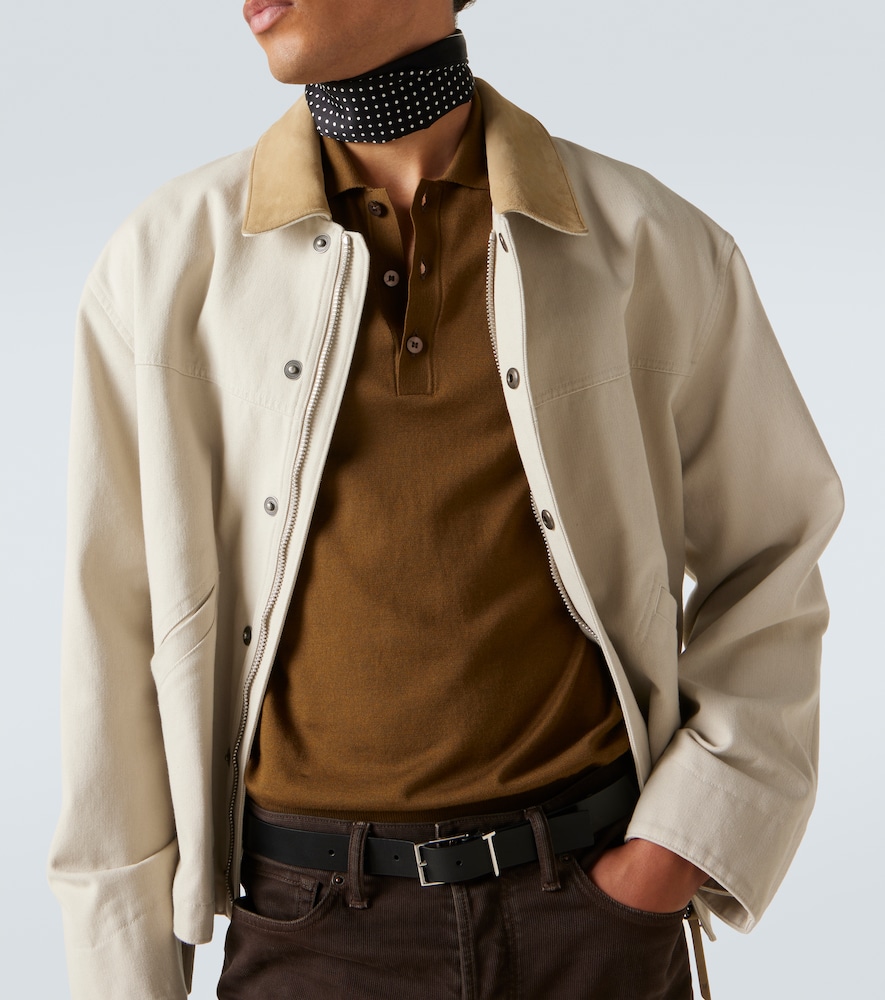  Tom Ford Tom Ford Polohemd Aus Baumwolle Und Seide 