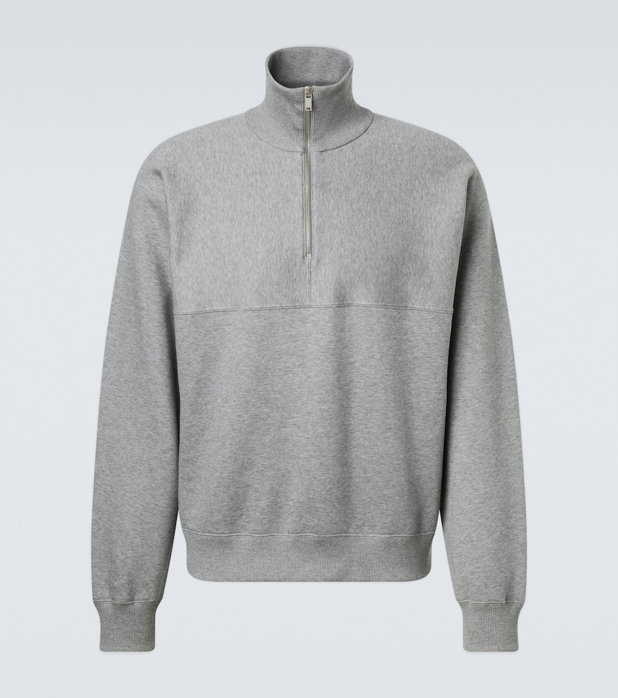 Jil Sander Jil Sander Cotton terry half-zip sweatshirt　Jil Sander コットンテリー ハーフジップ スウェットシャツ