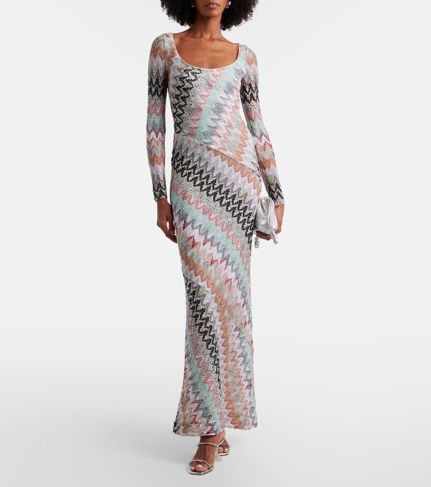 Missoni Zigzag lamé maxi dress