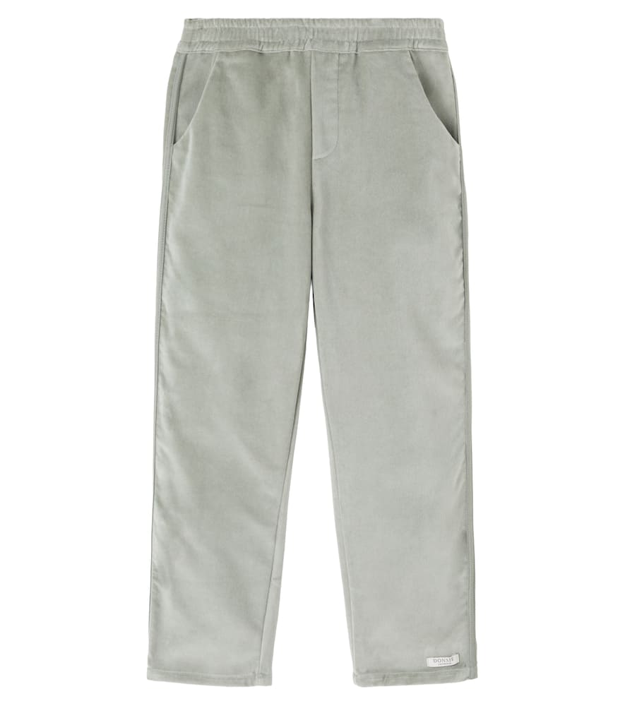 Donsje Zorzi Cotton Velvet Suit Pants In Green